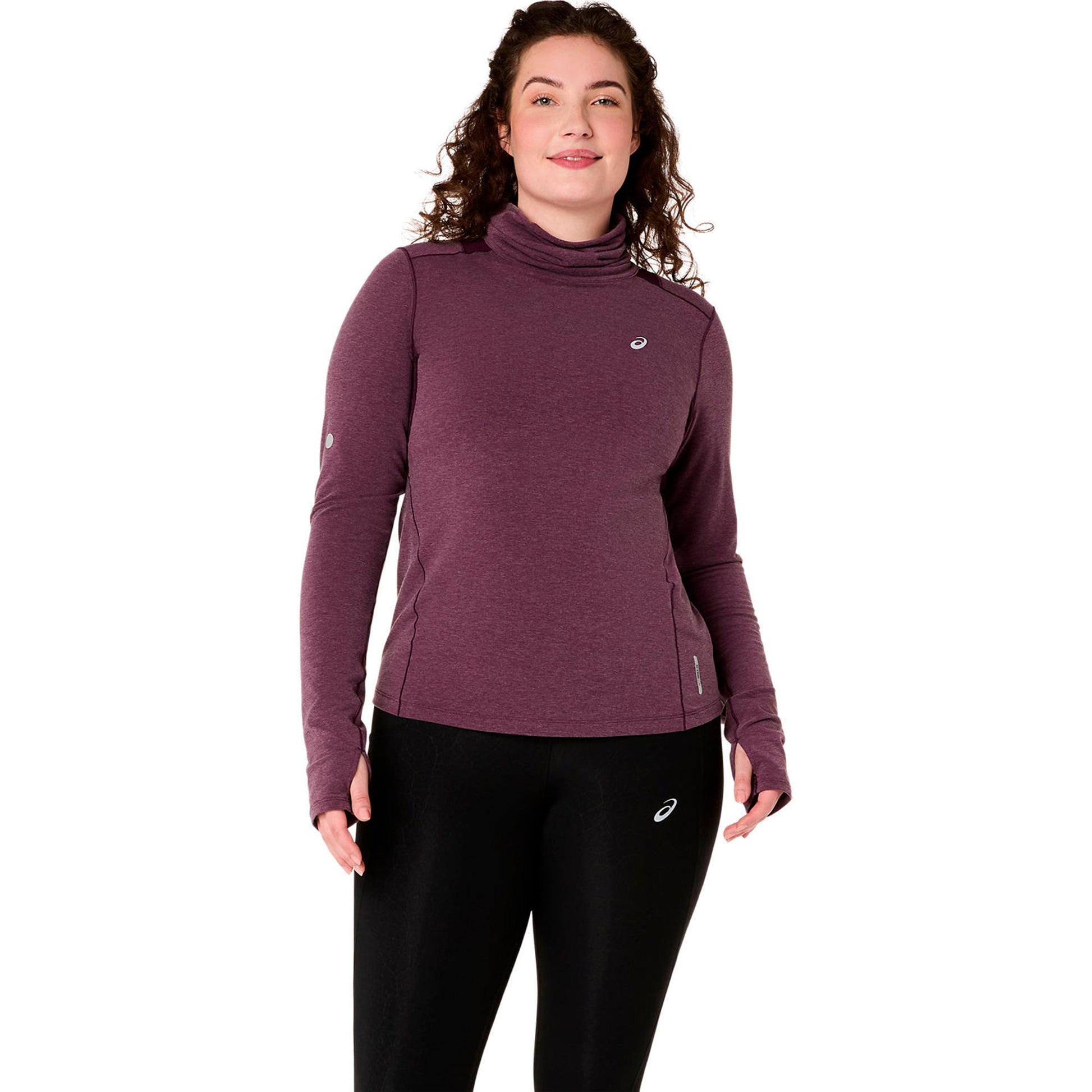 ASICS Nagino Winter  Laufshirt - weinrot
