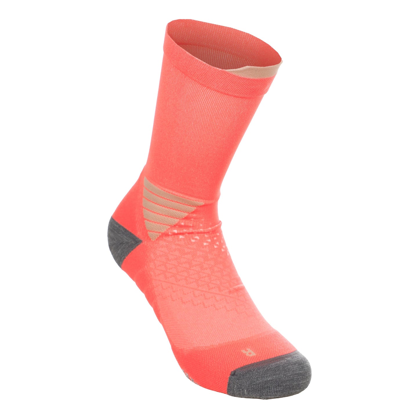 ASICS Elite Fujitrail Crew  Laufsocken - koralle, grau