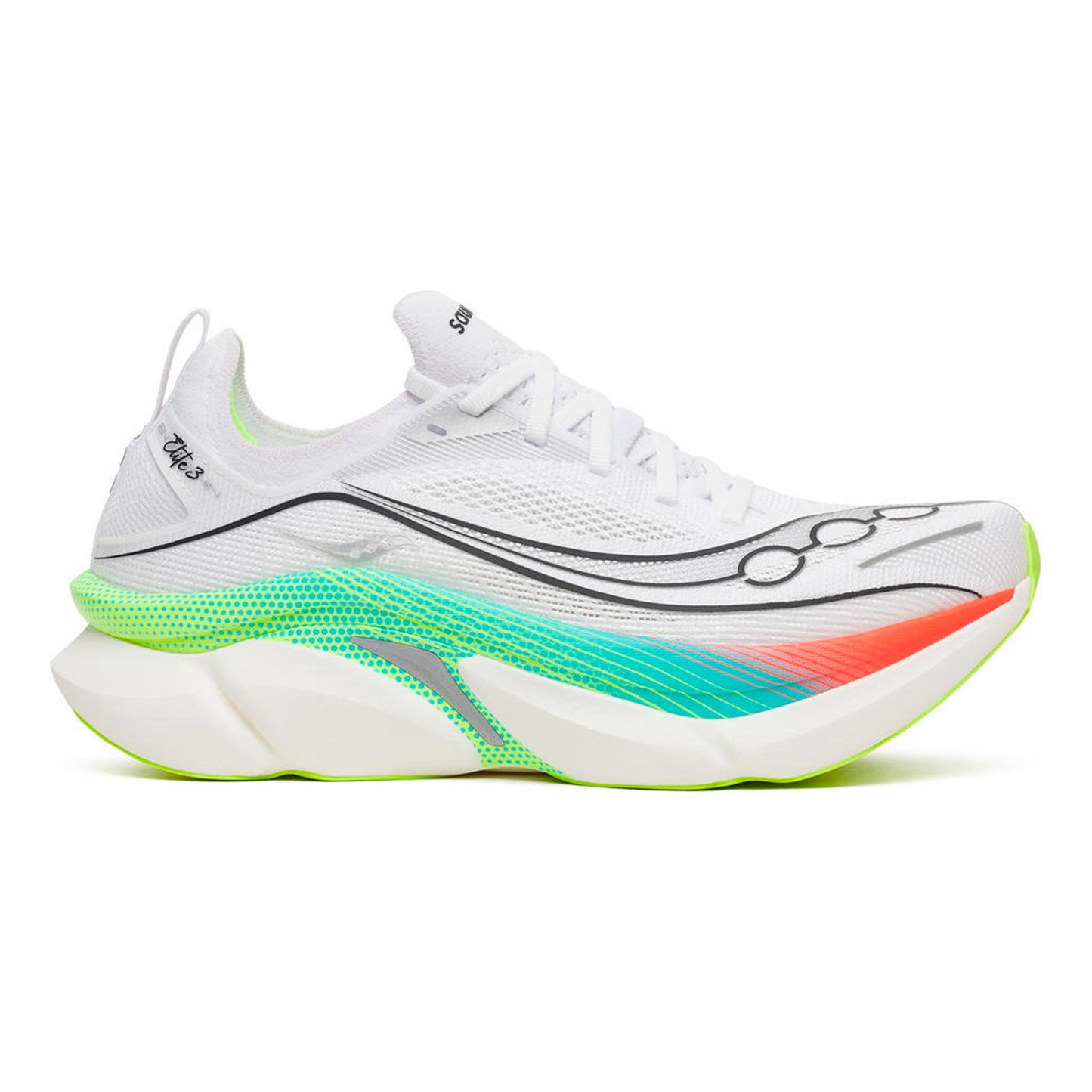 Saucony Endorphin Elite 3 Wettkampfschuh Unisex - weiß, mehrfarbig