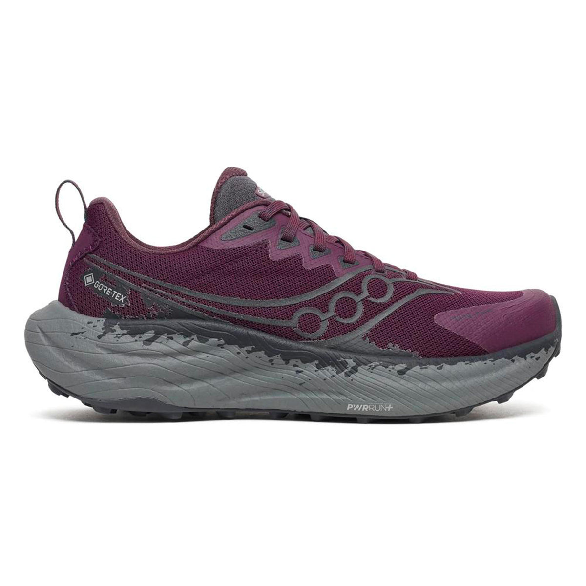Saucony Ride TR3 GTX Neutralschuh Damen - weinrot, grau