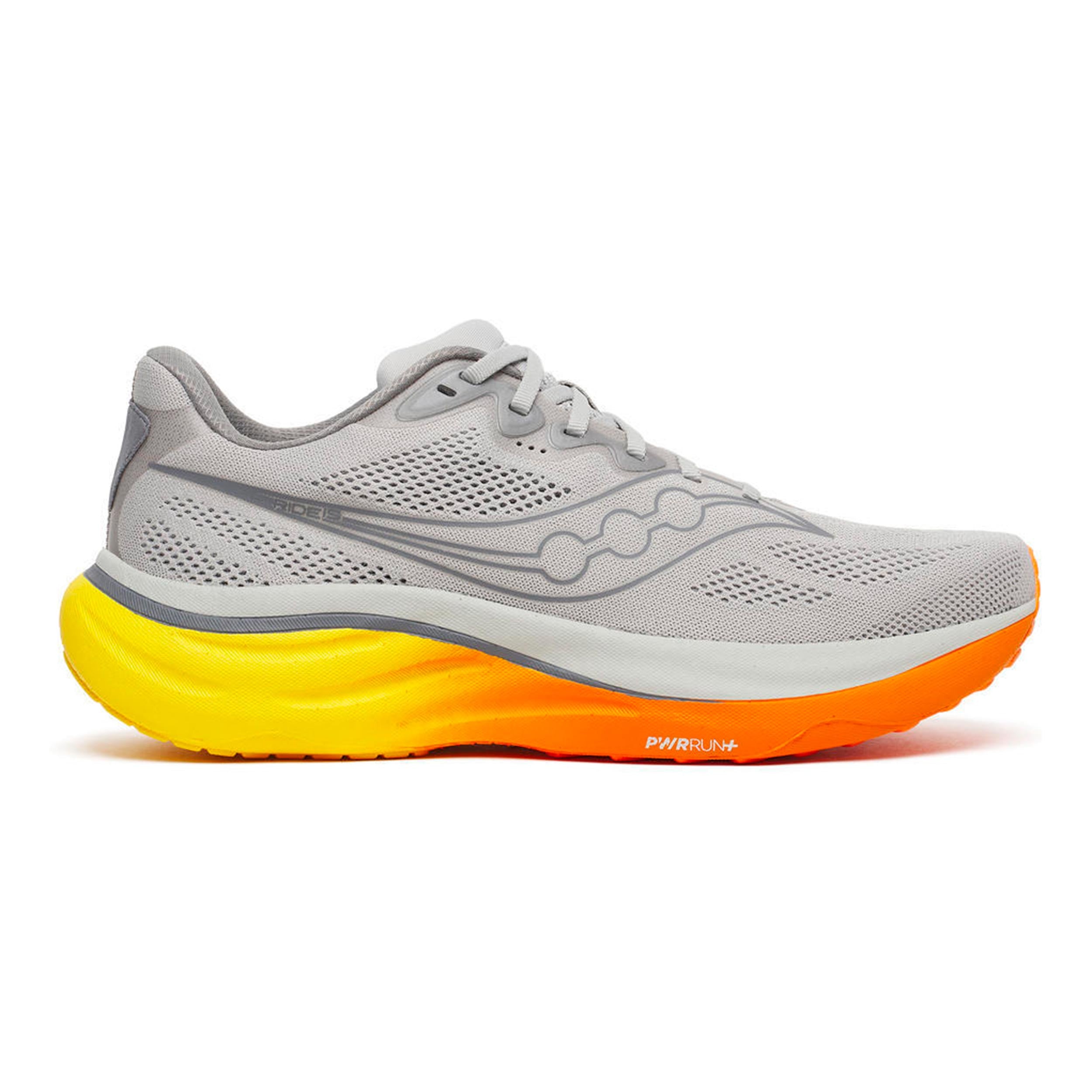 Saucony Ride 19 Neutralschuh Herren - grau, orange