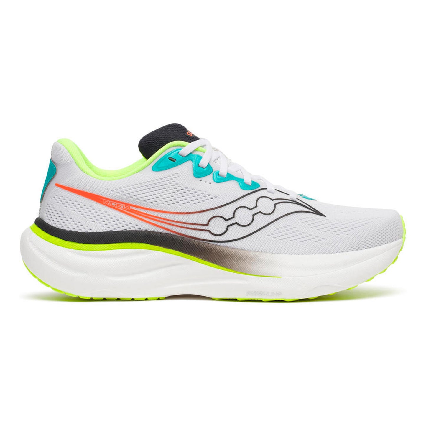 Saucony Ride 19 Neutralschuh Herren - weiß, mehrfarbig