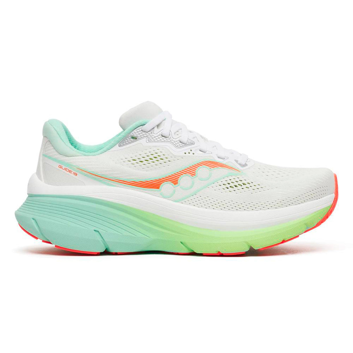 Saucony Guide 19 Stabilitätsschuh Damen - weiß, mehrfarbig