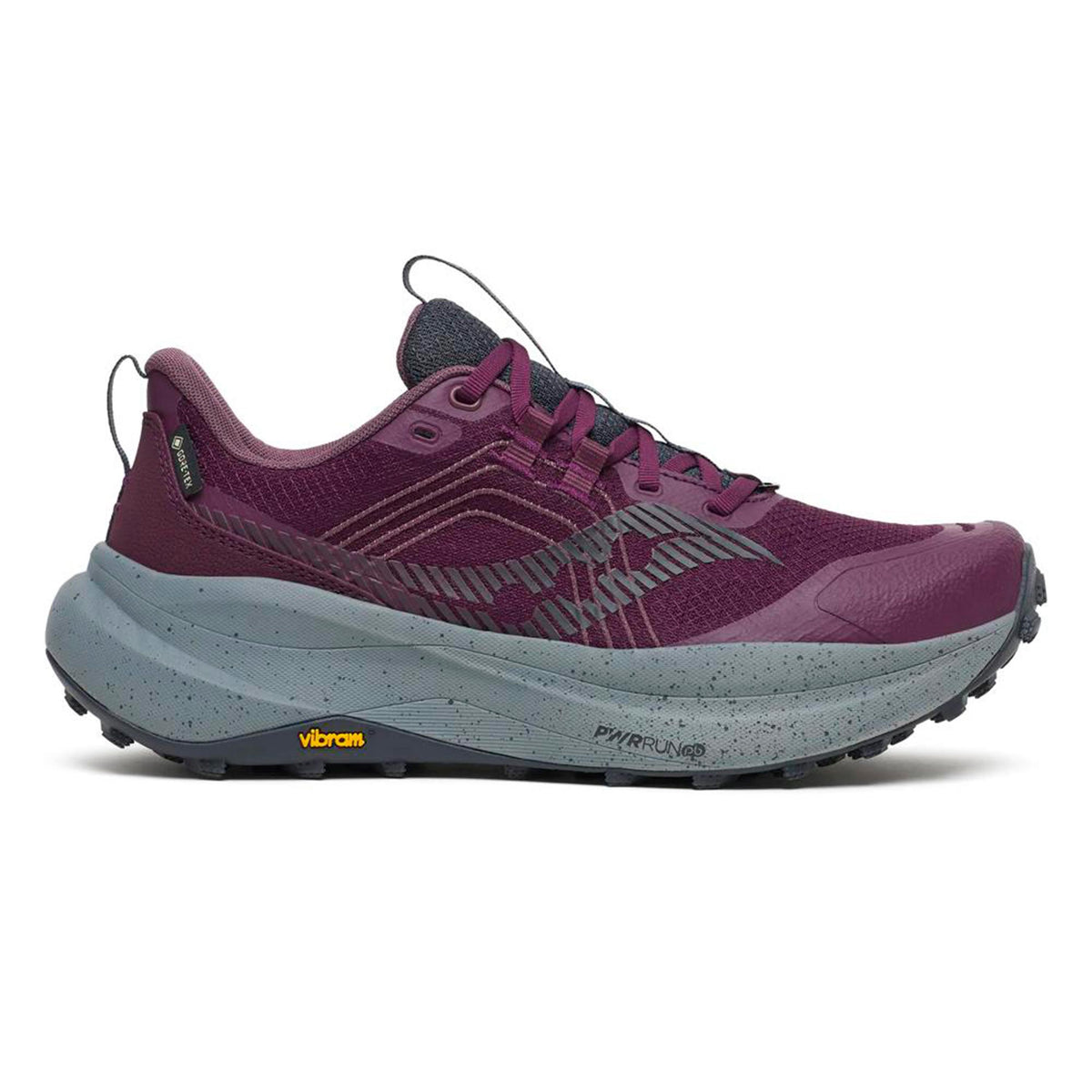Saucony Xodus Ultra 4 GTX Trailschuh Damen - weinrot, grau