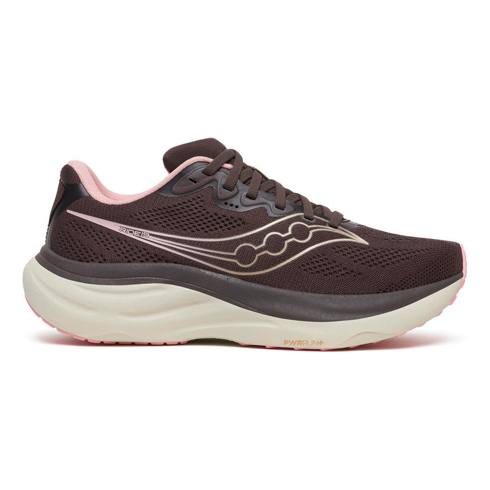 Saucony Ride 19 Neutralschuh Damen - schwarz, rosa