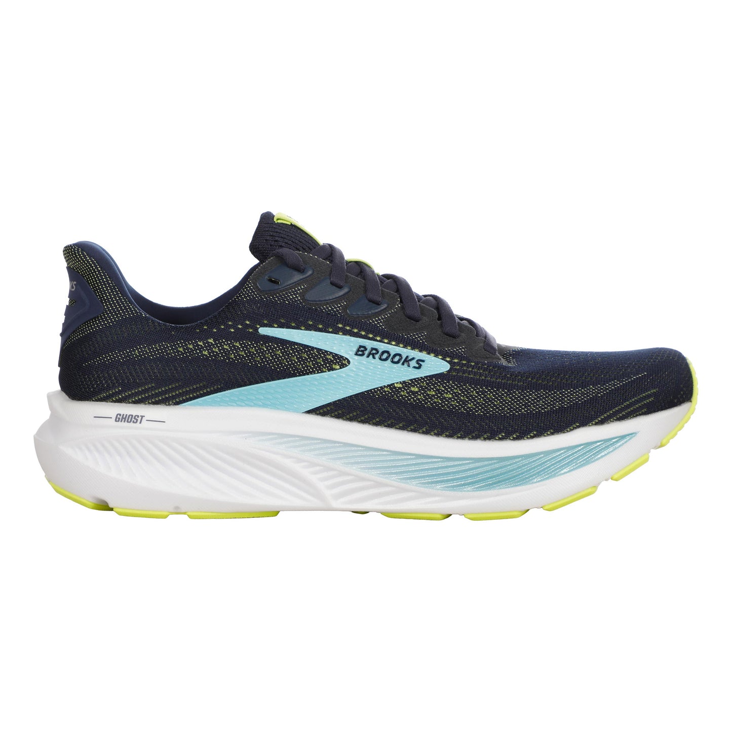 Brooks Ghost 17 Neutralschuh Herren - dunkelblau, limette