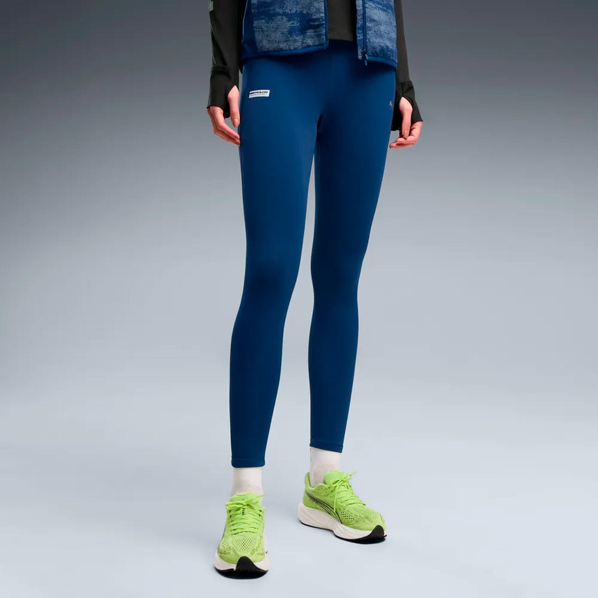 Puma Brightstride WarmCell FL  Laufhose Damen - blau
