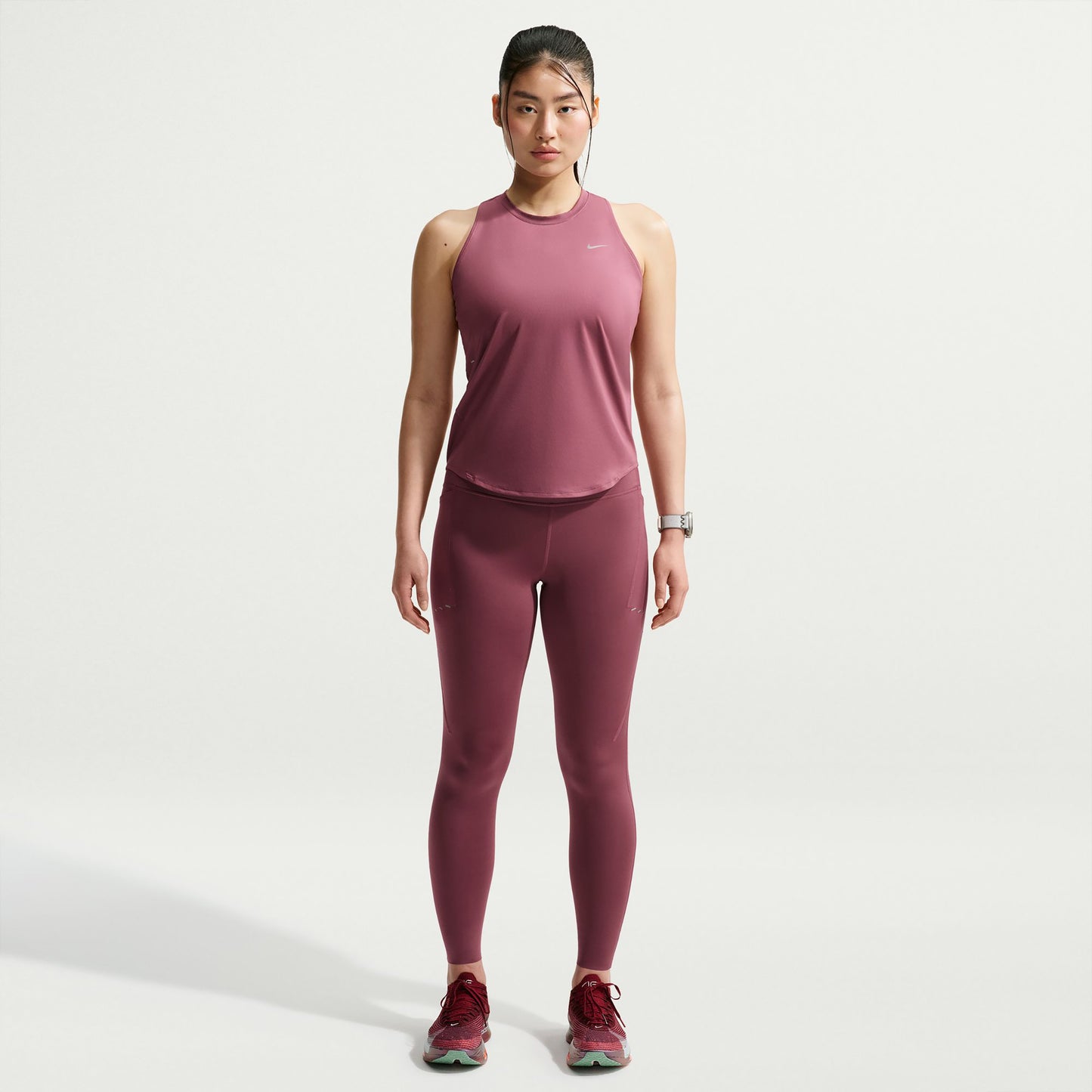 Nike Swift  Laufshirt Damen - mauve, silber