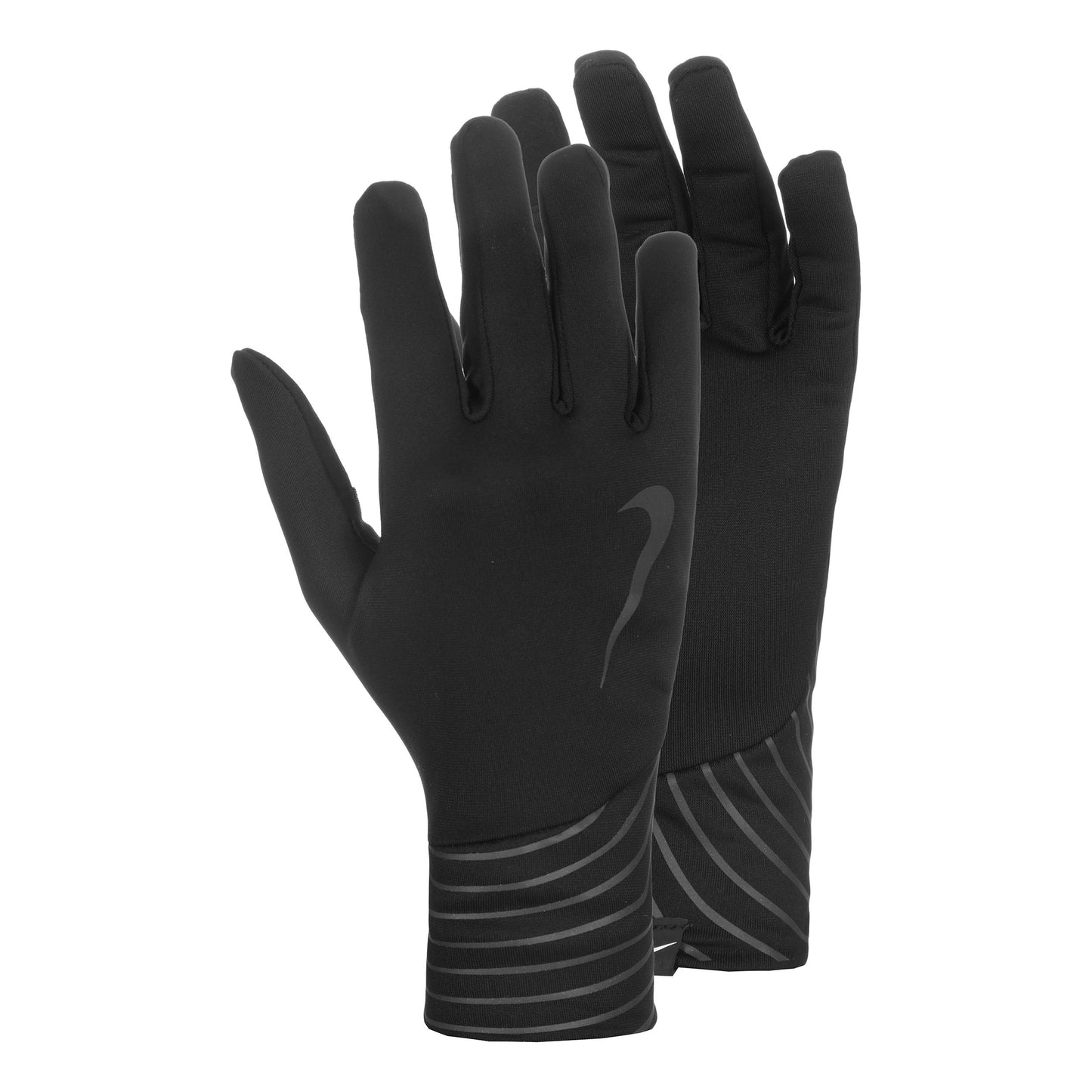 Nike Pacer Lightweight Reflective  Laufhandschuhe Damen - schwarz, schwarz