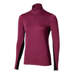Mizuno Bekleidung Mizuno Tech Thermal Charge Half Zip Laufshirt Damen-Lila
