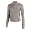 Swift Half-Zip Laufshirt Damen-Braun