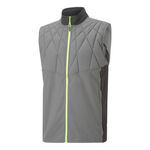 Puma Bekleidung Puma Cloudspun Warm Label Padded Vest Laufweste Herren-Grau,Schwarz