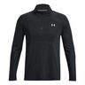 Seamless Stride 1/4 Zip Longsleeve Herren-Schwarz