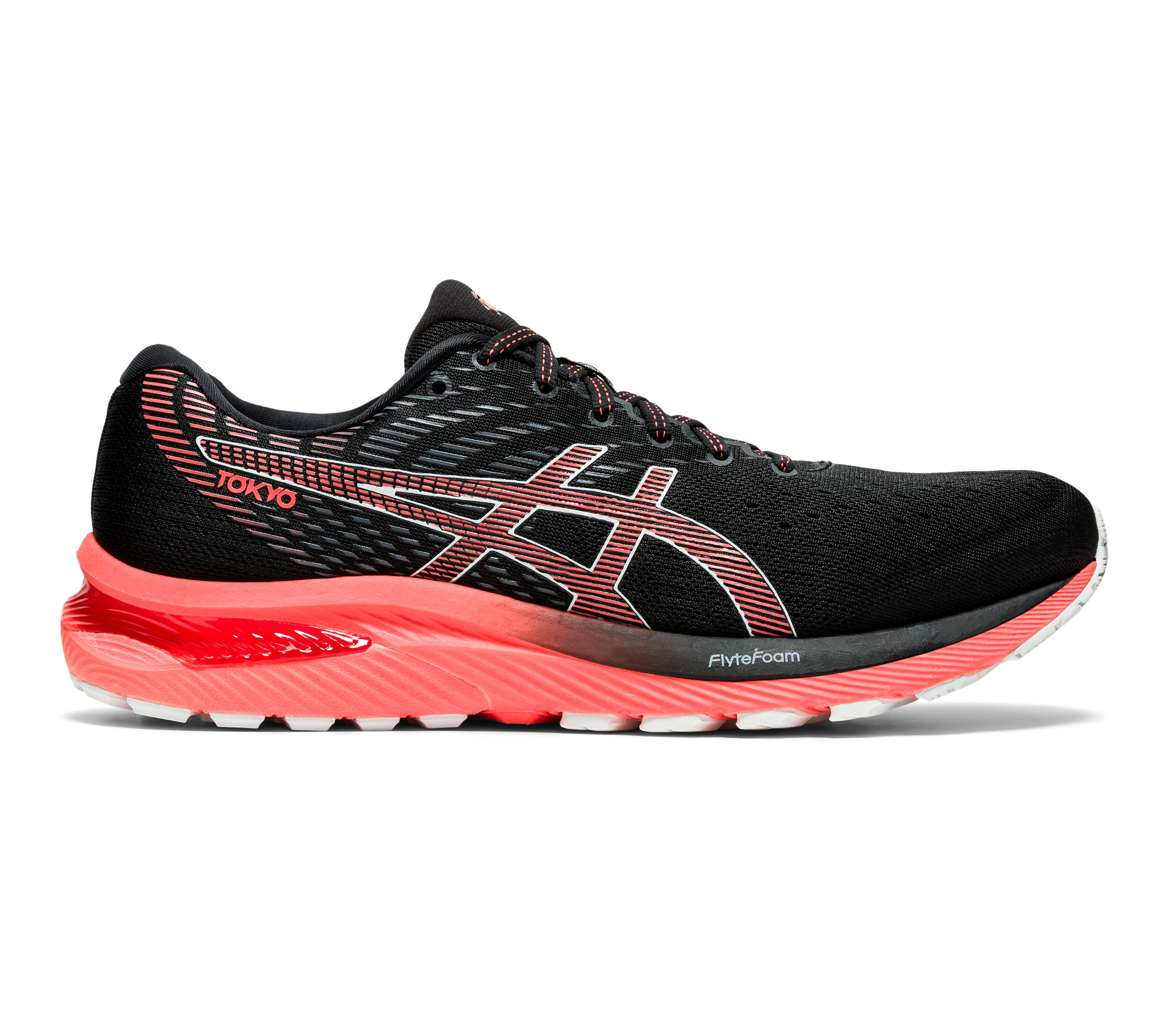 ASICS Gel-Cumulus 22 Tokyo Neutralschuh Herren Schwarz, Koralle in Gr??e  44,5 online kaufen | Running Point CH