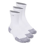 Under Armour Laufsocken Under Armour Velociti Run Cush 3p Crew  Laufsocken Unisex-wei&szlig;, wei&szlig;