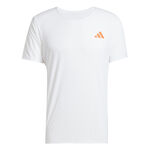 adidas Bekleidung adidas Adizero Laufshirt Herren-Wei&szlig;,Orange
