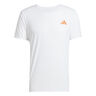 Adizero Laufshirt Herren-Wei&szlig;,Orange