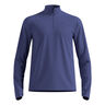 Essential Thermal Midlayer 1/2 Zip Laufshirt Herren - blau, 