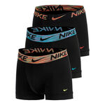 Nike Bekleidung Nike Dri-Fit Essential Micro Trunk Boxer Short 3er Pack Herren - schwarz, schwarz