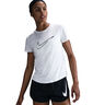 Swoosh Laufshirt Damen-Weiß