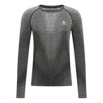 Odlo Bekleidung Odlo Blackcomb Eco Big Logo Top Crew Unterhemd Herren-Grau