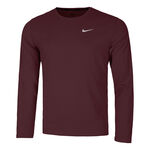 Nike Bekleidung Nike Dri-Fit UV Miler Laufshirt Herren - weinrot, 