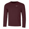 Dri-Fit UV Miler Laufshirt Herren - weinrot, 