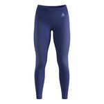 Odlo Bekleidung Odlo Performance Warm Eco Big Logo Bottom Long Tight Damen - blau, 