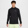 Stride Half-Zip Laufshirt Herren - schwarz, silber