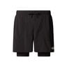 Sunriser 2in1 6in Laufshorts Herren-Schwarz