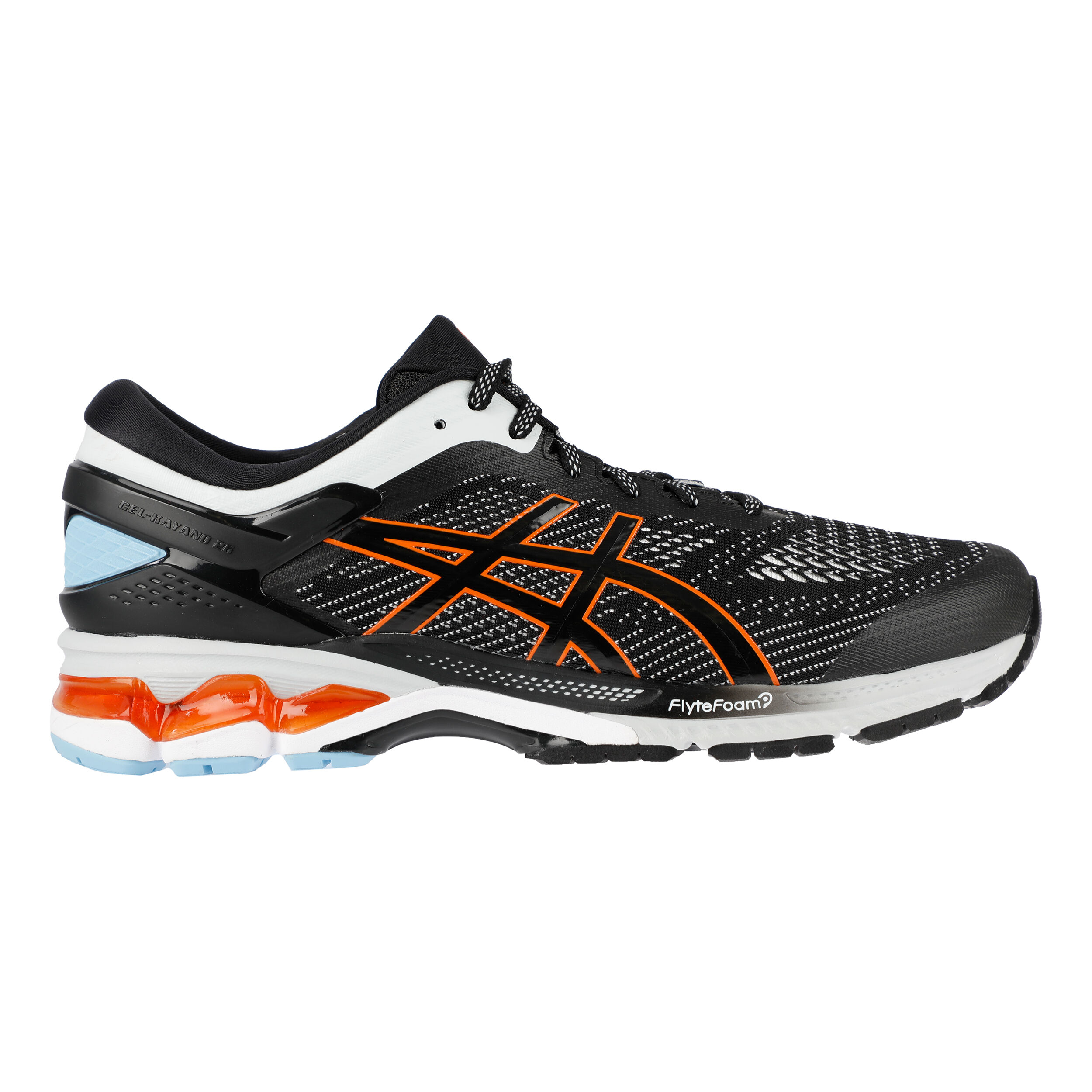 ASICS Gel Kayano 26 Stabilitatsschuh Herren Schwarz WeiB online kaufen Running Point CH