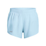 Under Armour Bekleidung Under Armour Fly By 3in Laufshorts Damen-Blau