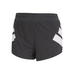 adidas Bekleidung adidas Road To Records 2in Split Laufshorts Damen-Schwarz,Wei&szlig;