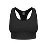Seamless Medium Padded Sport Sport-BH Damen-schwarz