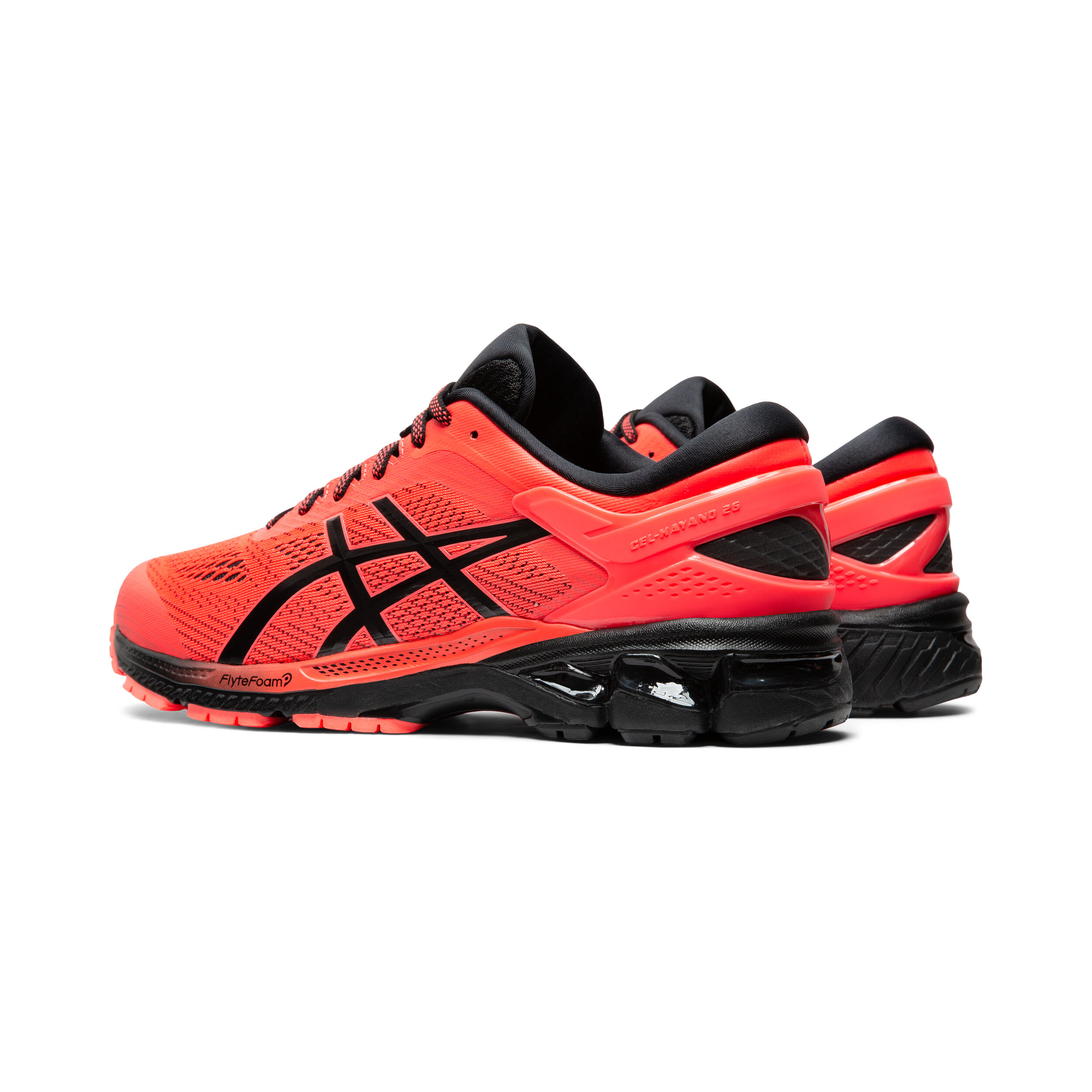 ASICS Gel Kayano 26 Stabilitatsschuh Herren Koralle Schwarz online kaufen Running Point CH