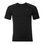 Odlo Bekleidung Odlo Performance Warm Eco BI Top Crew Neck T-Shirt Herren-Schwarz
