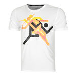 Puma Bekleidung Puma Run Faster Icons Graphic Laufshirt Herren-Weiß,Mehrfarbig